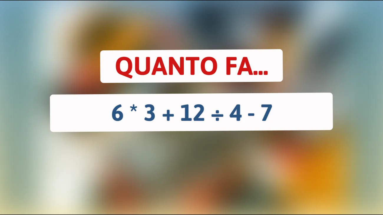 Ecco l'indovinello matematico che solo i geni riescono a risolvere in pochi secondi: sei uno di loro?"