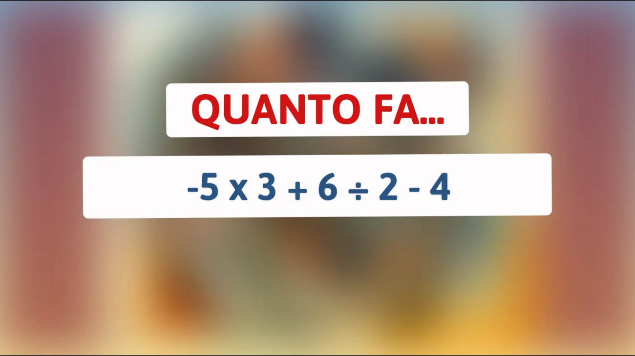 Rispondi a questo enigma matematico che solo i veri geni riescono a risolvere! Riesci a battere questo rompicapo?"