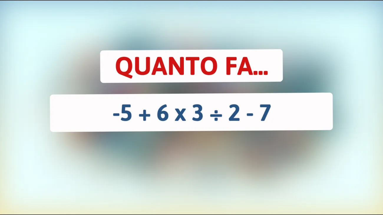 Sei davvero un genio? Mettiti alla prova con questo indovinello matematico che solo in pochi sanno risolvere!"